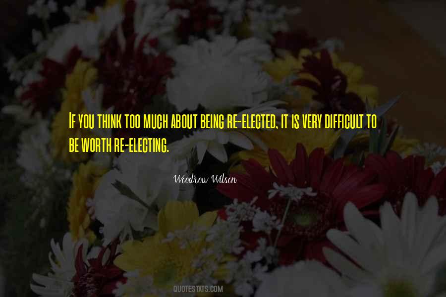 Quotes About Being Elected #990752