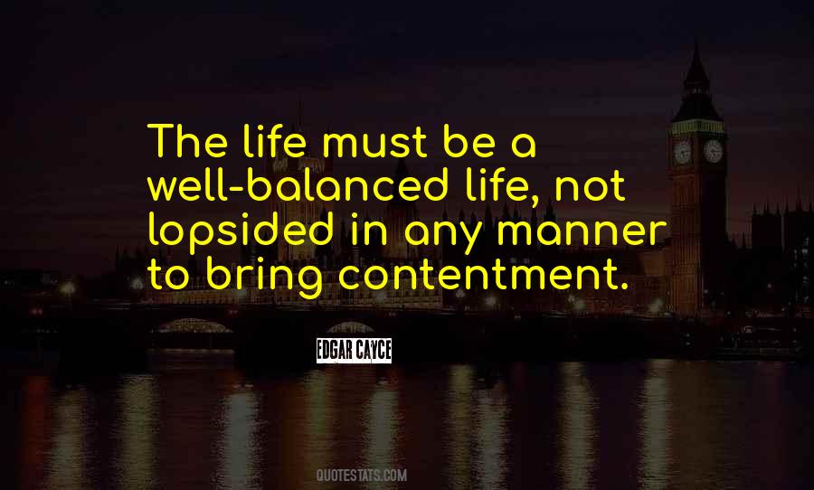 Quotes About Balanced Life #628204