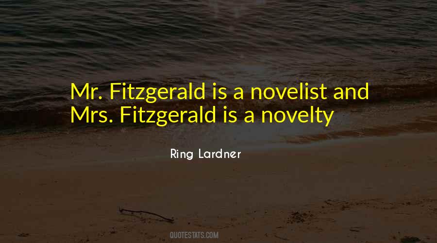 Quotes About Fitzgerald #1007584