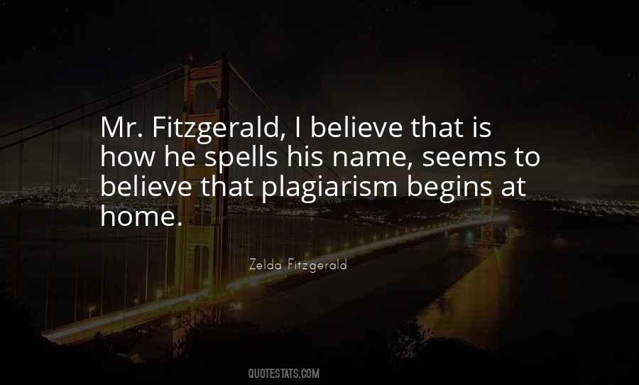 Quotes About Fitzgerald #1288613