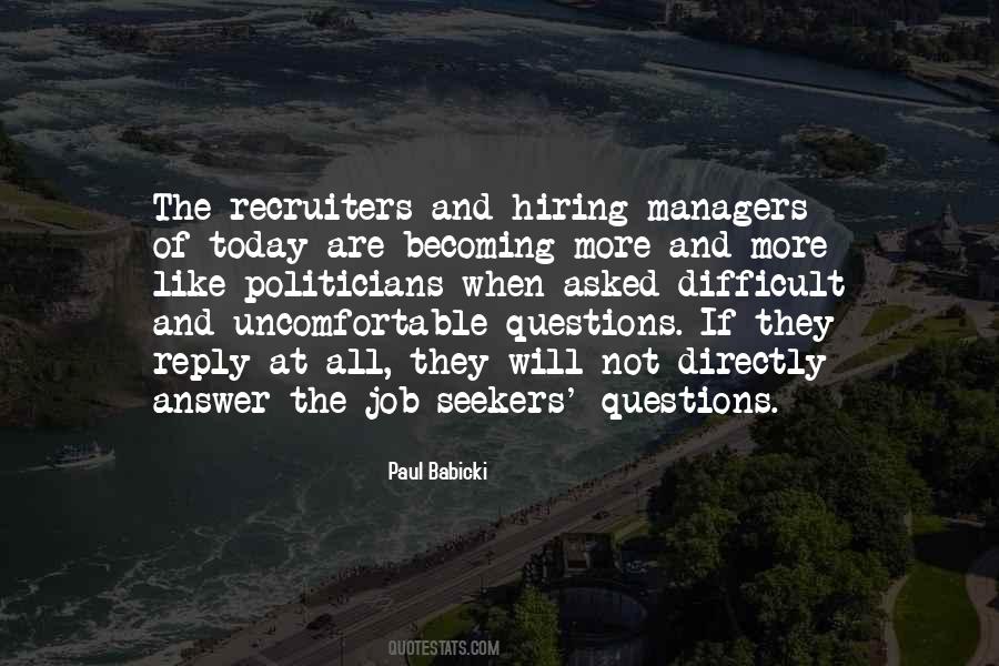 Quotes About Job Seekers #723509