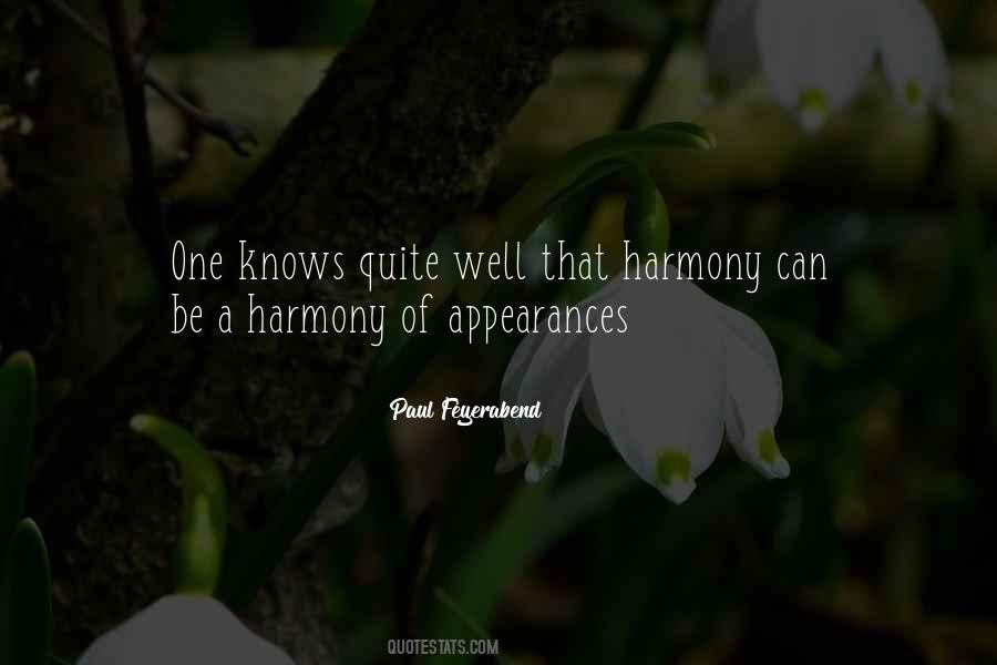 Harmony Of Quotes #449723