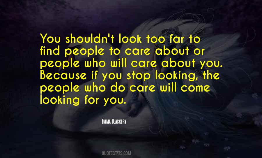 Quotes About Care About You #1510896