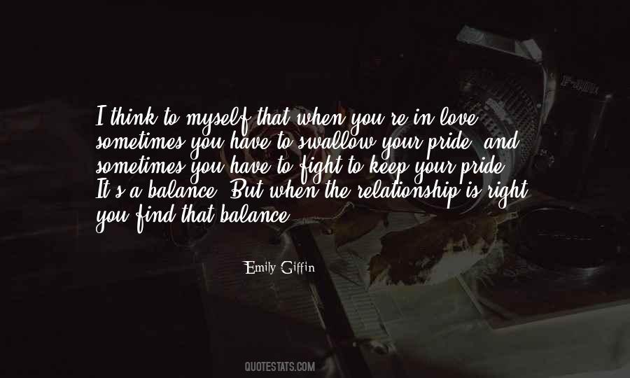 Quotes About Balance In Love #1574494