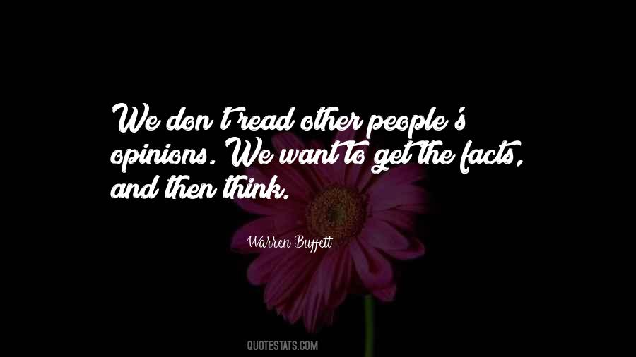 Quotes About Facts And Opinions #1436479