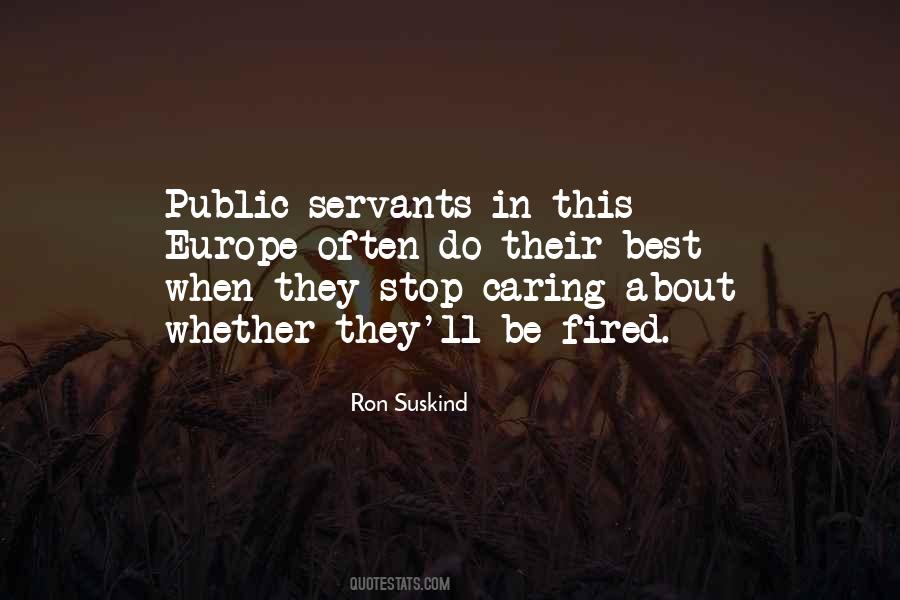 Quotes About Public Servants #1616682