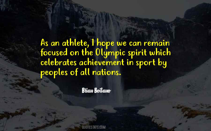 Quotes About Olympic Spirit #101321