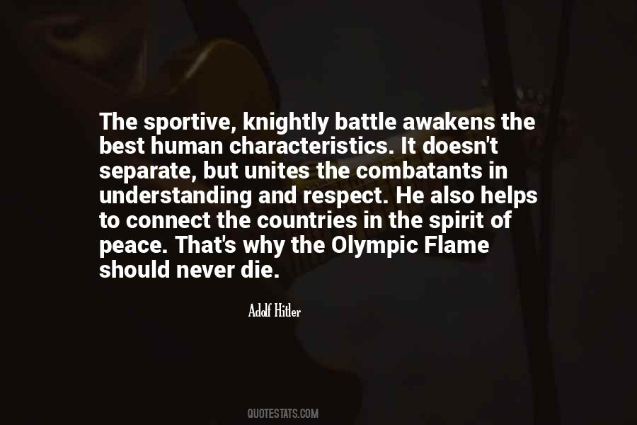 Quotes About Olympic Spirit #806038