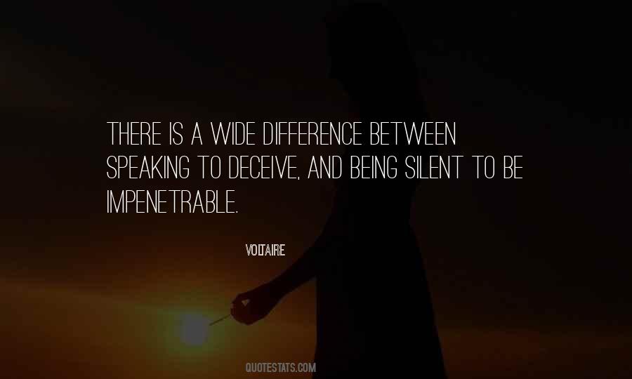 Quotes About Being Silent #54614