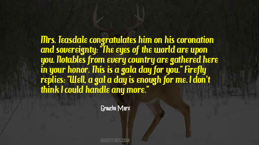 Congratulates You Quotes #1517474