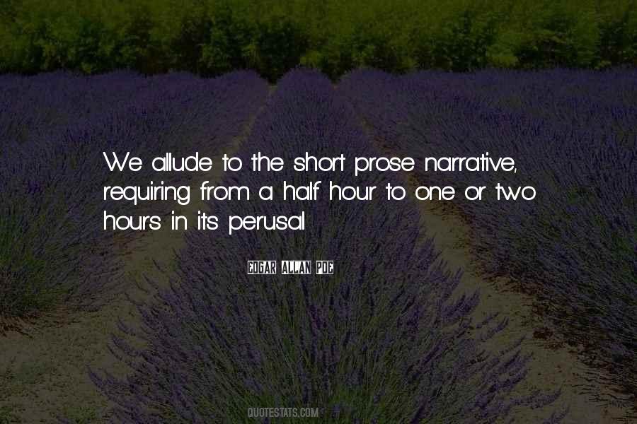 Quotes About Short Prose #1019447