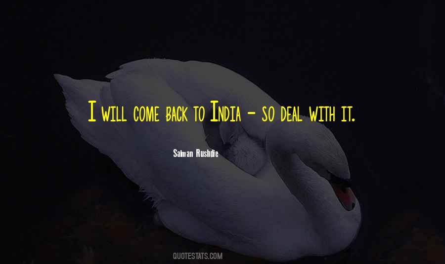 Quotes About I Will Come Back #1692527