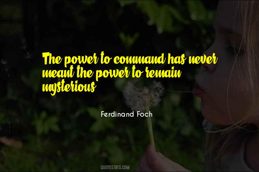 Mysterious Power Quotes #1646690