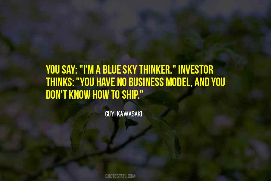 Quotes About Blue Sky Thinking #1150809