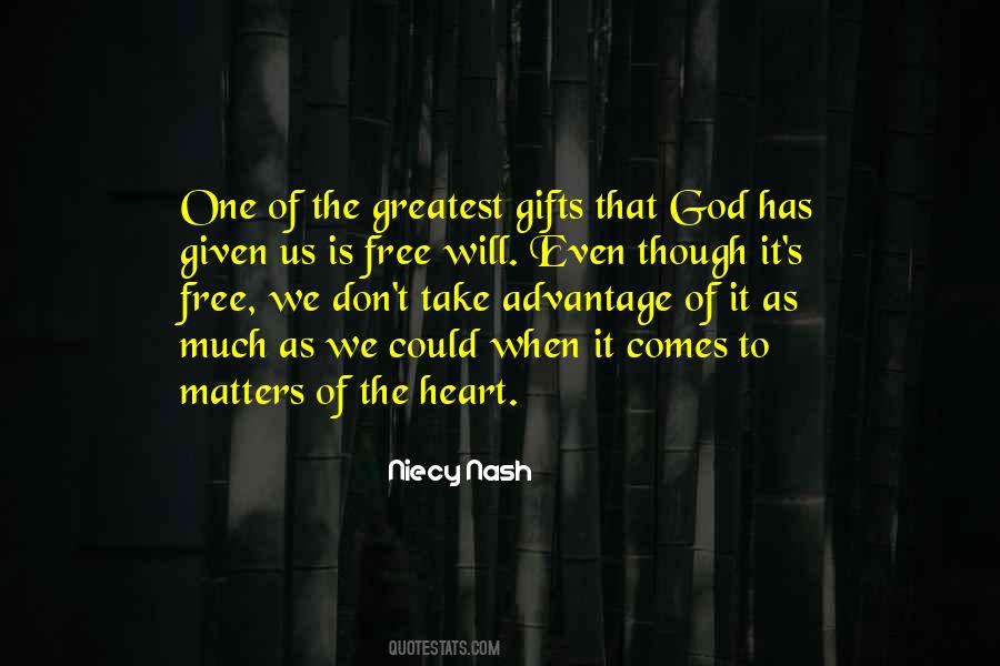 Quotes About God's Gifts To Us #766826