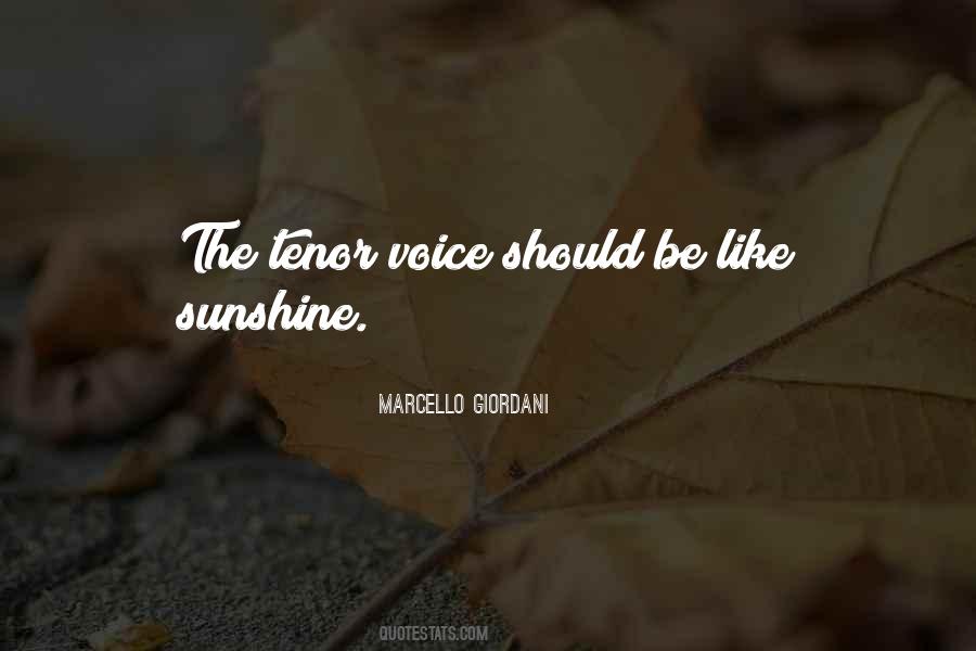 Tenor Voice Quotes #878279