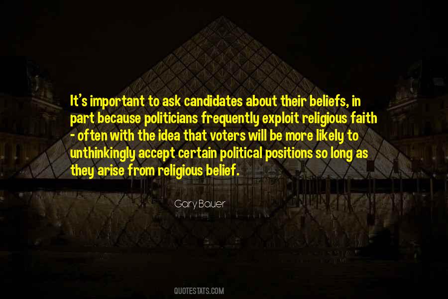 Quotes About Political Candidates #1170843