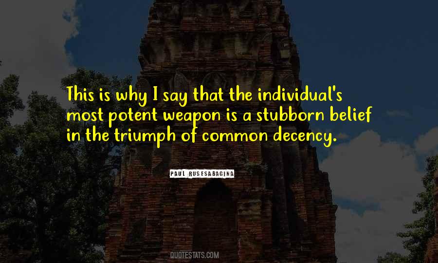 Quotes About Common Decency #937613