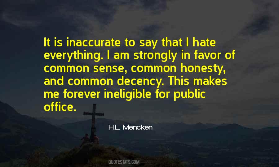 Quotes About Common Decency #982623