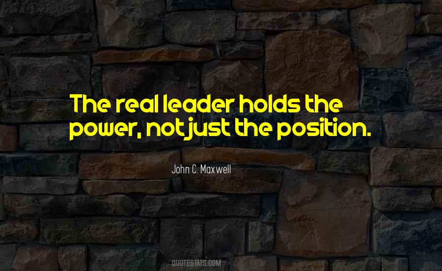 Real Leadership Quotes #498261