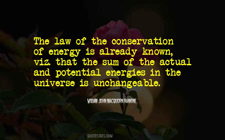 Quotes About Conservation Of Energy #638436