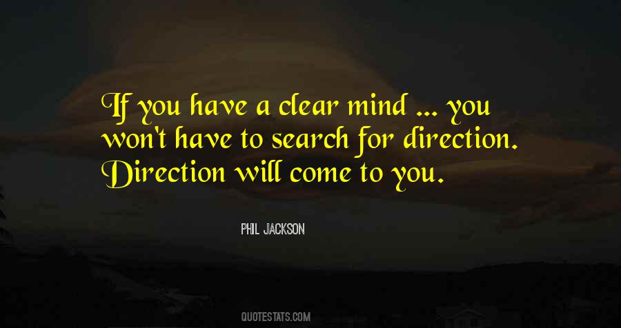 Quotes About Clear Direction #284136