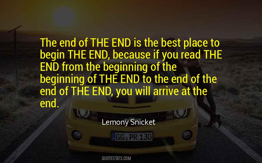 Quotes About The Beginning Of The End #1321700