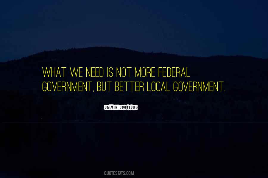 Quotes About Local Government #269963