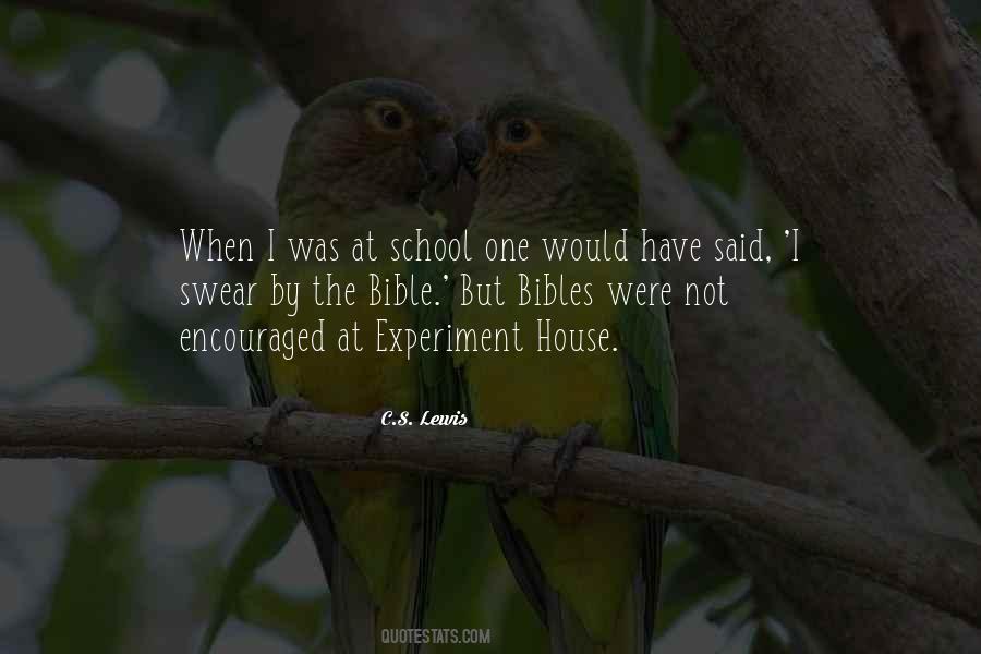 Quotes About Bible School #491289