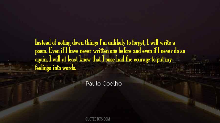 Quotes About Writing And Feelings #13190