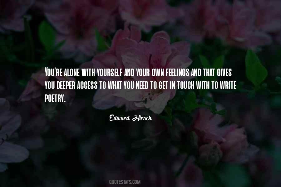 Quotes About Writing And Feelings #1322845