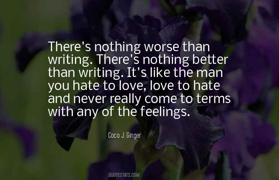 Quotes About Writing And Feelings #1338281