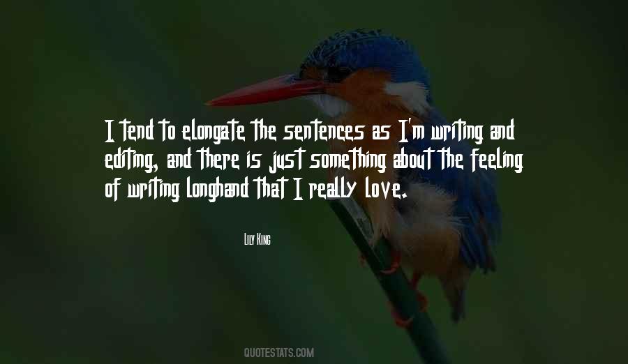Quotes About Writing And Feelings #2657