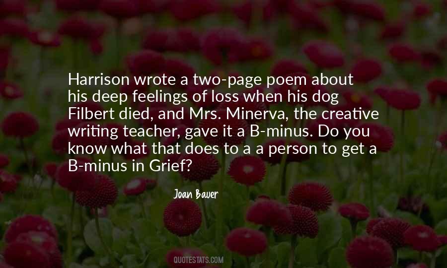 Quotes About Writing And Feelings #332775