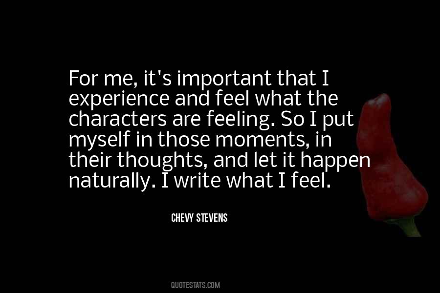 Quotes About Writing And Feelings #34309