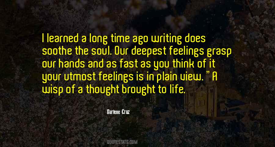 Quotes About Writing And Feelings #995246