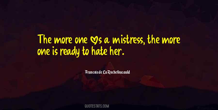 Quotes About Mistress #1049833