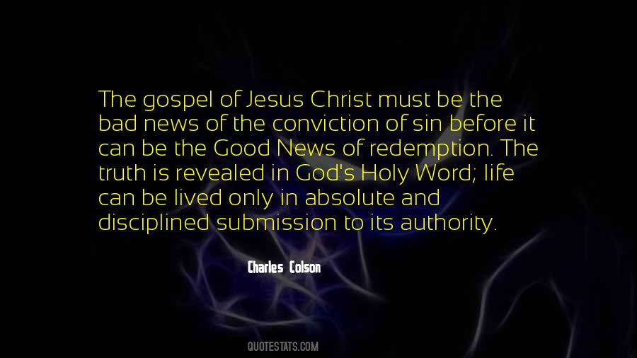 Quotes About The Gospel Of Christ #161673