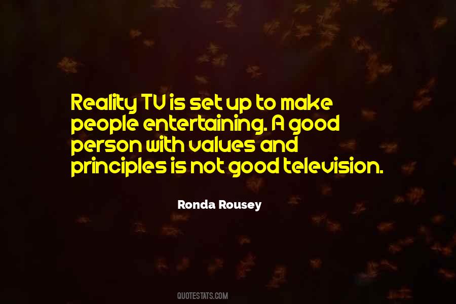 Quotes About Reality Television #161540