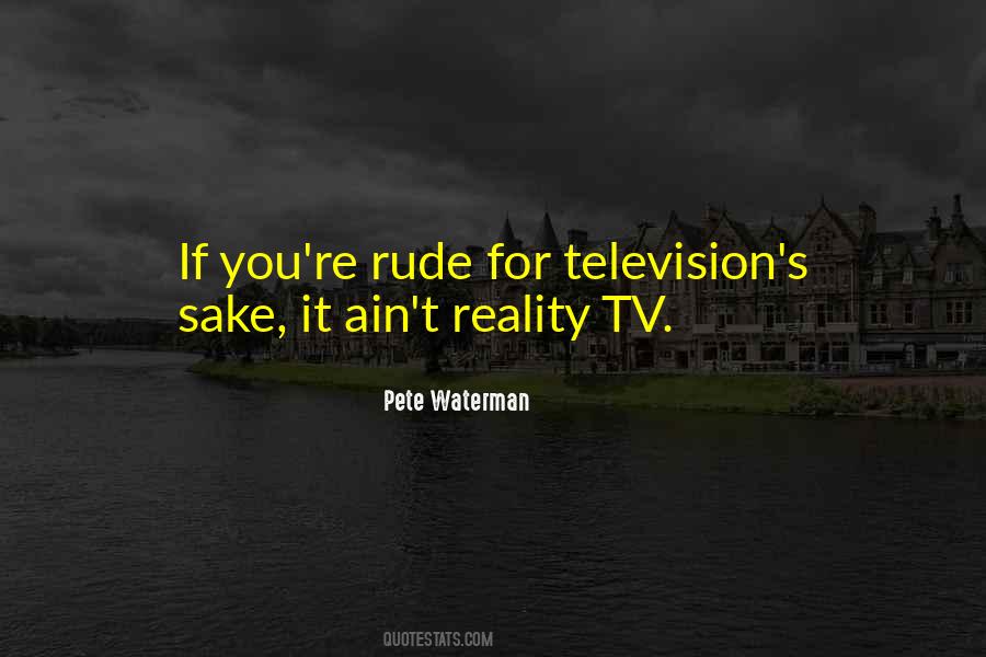 Quotes About Reality Television #337878