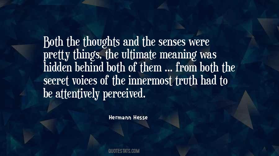 Quotes About The Hidden Truth #89857