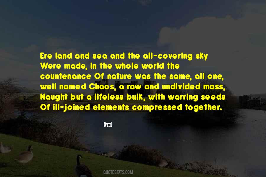 Quotes About Sky And Land #1070304