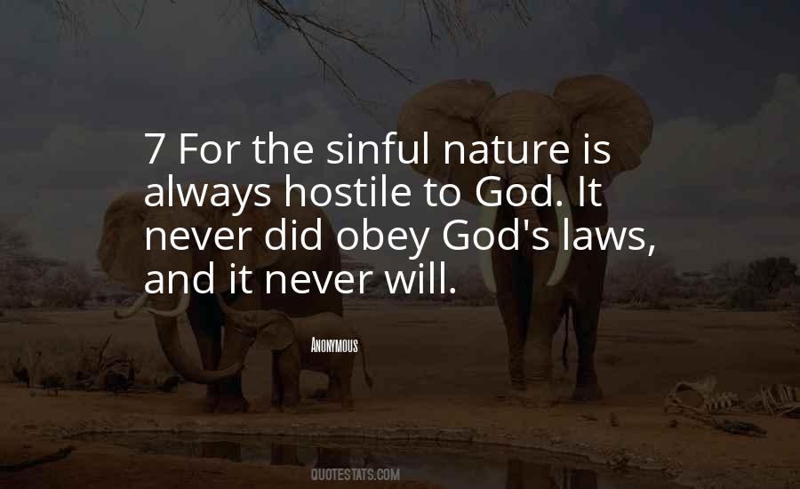 Quotes About Sinful Nature #1326229