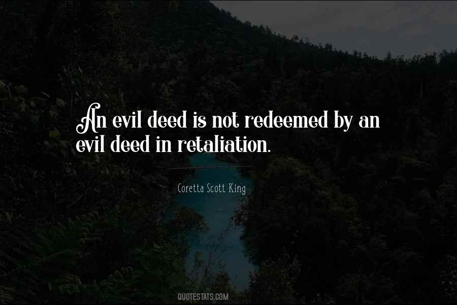 Quotes About Evil Deeds #597148