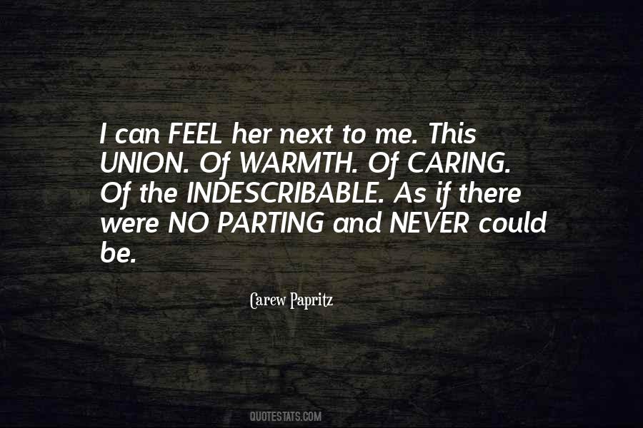 Warmth Of Her Love Quotes #1165670