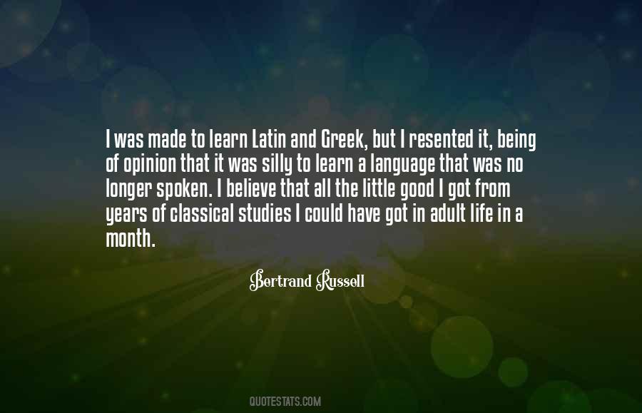 Quotes About Latin And Greek #1099181