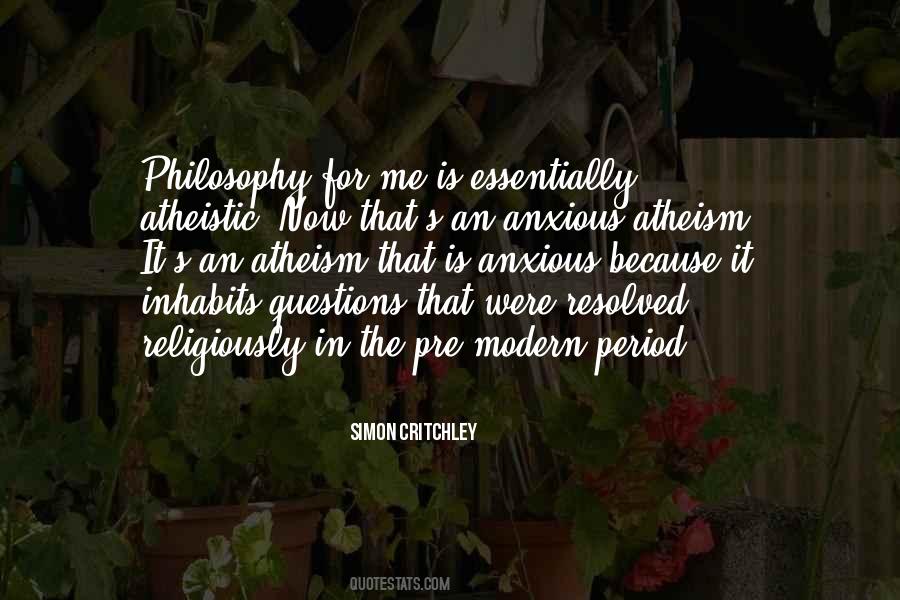 Philosophy Atheism Quotes #1060451