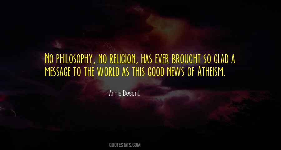 Philosophy Atheism Quotes #1743840