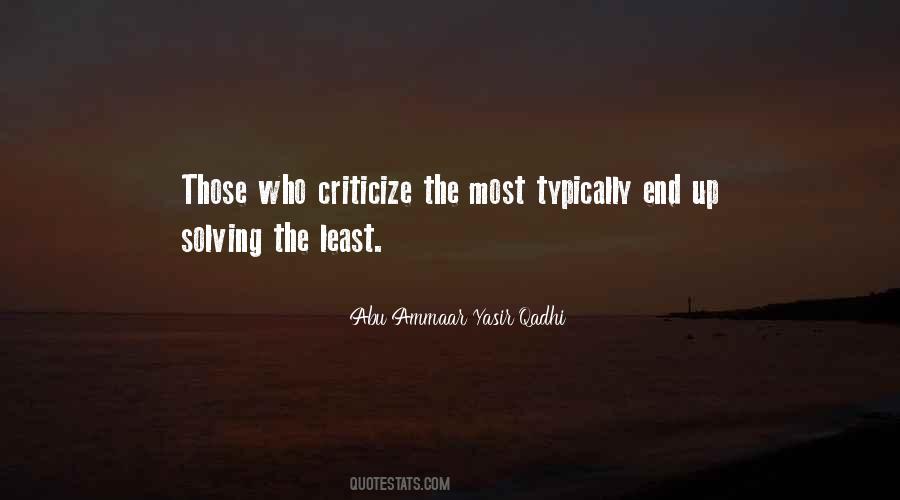 Quotes About Criticize #169010