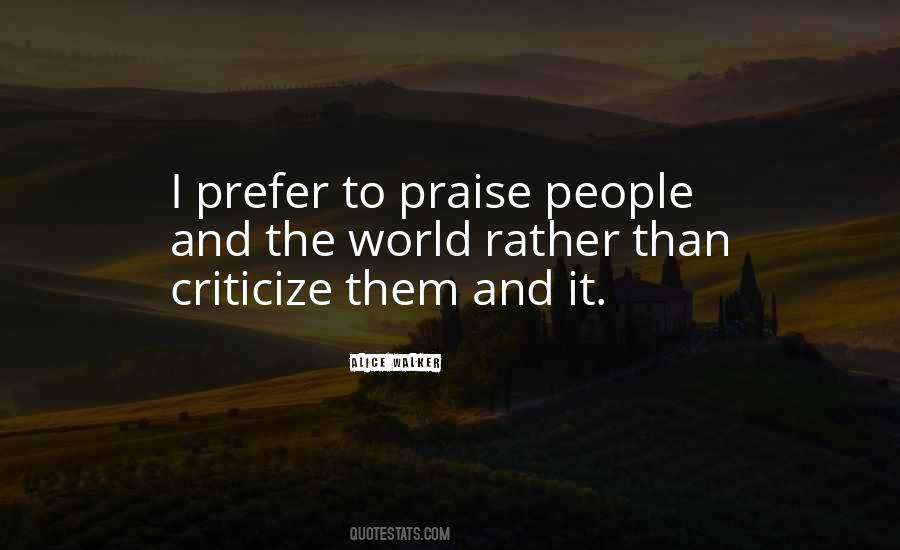 Quotes About Criticize #177514